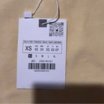 ZARA NWT  Stretch Cotton Crop Top in Yellow, Size XS Photo 4