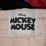 Disney NWT  Mickey Mouse Womens Pink‎ Embroidered Shorts Large Photo 4