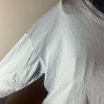 Michael Stars  Ribbed Crewneck Blue Sweatshirt Sweater 100% Cotton One Size Photo 1