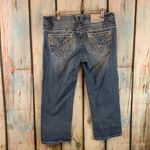 Vigoss  The Chelsea Capri Medium-Wash Bling Capri Jeans Size 7/8 Photo 7