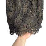 Joie Abeline Metallic Lace Scallop Hem Elastic Waist Mini Skirt Photo 1