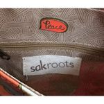 Sakroots  Orange Floral Print Crossbody Messenger Flap Purse Bag Coated Canvas Photo 12