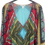 Boston Proper  Multicolor Geometric Print Sheer Resort Vacation Swim Cover up M Photo 2
