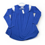 Loft  cold shoulder cut out Blue long sleeve top Photo 0