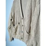 Ralph Lauren POLO  Brown Linen Knit Button Front Cardigan Sweater Size Large Photo 9