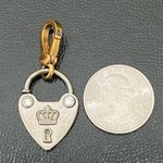 Juicy Couture Retired RARE 2-tone “LOVE ME” Lock Collectible Bracelet Charm Photo 3