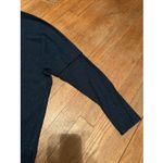 Bordeaux H by  Sweater Women's Navy Blue Soft‎ Ribbed Front Pockets , Sleeves Photo 1