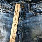 American Eagle Jeans Skinny Medium Wash Distressed Ripped Stretch 00 Short Photo 6