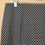 J.Jill Women’s Diamond Pattern Black White Pull On Ponte Pencil Skirt Photo 1