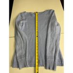 Benedetta B Knit Sweater Medium Blue Long Sleeve Boat Neck Pullover Photo 7