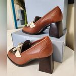 Antonio Melani NWT Bailee Tailored Leather Crocodile Embossed Tassel Loafers 8 Photo 4