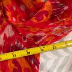 Tory Burch Tunic Orange sequined bright blouse top shirt size 8 Photo 5