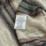 Umgee  Purple & Teal Stripe Maxi Boho Flowy Cardigan Vest Coastal Festival S/M Photo 5