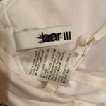 Bar III Bar lll White Smocked Plunging One-Piece Swimsuit Photo 3