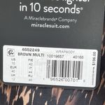 MiracleSuit Wrapsody One Piece Swimsuit Size 10 Brown Multi NEW Tummy Control Photo 9