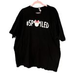 Next Level Apparel Custom Minnie Ears #SPOILED with Polka Dot Bow T-shirt Theme Park Inspired Mouse Photo 0