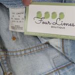 Jordache 1990s Vintage High Rise Straight Leg Jeans Embroidered Anchors 30" Photo 8