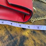 Gucci Sylvie Red Leather Chain Shoulder Bag Mini Photo 7