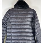 Via Spiga Womens Jacket Black Down Waterfowl Puffer Full Zip Quilted Outdoor XS Photo 9