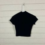 Brandy Melville Mock Turtleneck Black Tee one size Photo 3