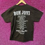 Bon Jovi Slippery When Wet World Tour Tshirt size Medium Photo 2