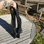 Schutz  Women's‎ knee high black leather boots size 9 Photo 4
