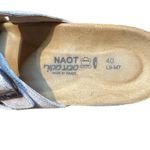 Naot Sandals Women Size 9 Womens 7 EU 40 Gray Suede Santa Barbara Two Strap Cork Photo 3