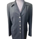 Escada Vintage Navy Pant Suit Set Size 40 Blue Photo 0