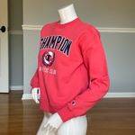 Champion  Athletic Club Sweatshirt Pink Crewneck XS Women’s Logo Pullover Photo 1
