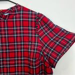 Draper James Angie Red/Blue Plaid Short Sleeve Ruffle w/ Bow Blouse/Top Size 1X Photo 12