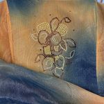 Vintage Y2K gold spaghetti strap rhinestone corset size large Photo 5