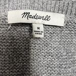 Madewell Riverside Texture Sweater Medium Women’s Gray F3447 Photo 4