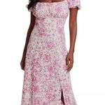 London Times Floral Pink Midi Dress Photo 0