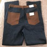We Wore What NWT Color Block Icon Jeans in Dark Wash Photo 3