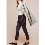Anthropologie Essential Slim Belted Trousers Casual Chic Versatile Sz 6 Photo 10