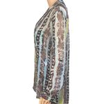 Diane Von Furstenberg  Silk Gilmore style blouse in Oasis Snake Print Size 4 EUC Photo 5