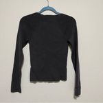 House of Harlow  1960 Black Ribbed Knit Blouse Photo 8