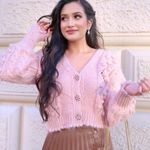 ZARA NWT Jeweled Button Knit Cardigan Photo 2