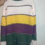 MorganClaire Mardi Gras Sweater Size XL Photo 1