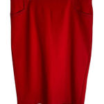 Boden Vibrant Red Pencil Skirt With Zippered Back Size 16/18R plus dressy Photo 0