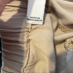 Mango  Tan Tie Waist Jogger Dress Pants Womens XS Pull On Drawstring Waist Beige Photo 13