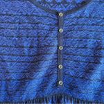 Motherhood  Maternity Black + Blue Knit Fair Isle Dress Medium Long Sleeve EUC Photo 8