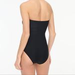 J.Crew Black White Scalloped one-piece swimsuit Size Medium Photo 2