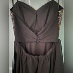 (NWT) Black & Gold Sequin Sweetheart Prom Formal Party Mini Strap Dress Size undefined Photo 4