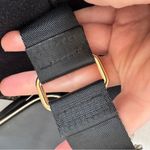 Versace Perfumes Black Gold Nylon Crossbody Handbag Womens Purse Shoulder Bag Photo 10