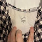 Loft Black and White Checkered Gingham Swimsuit Photo 4
