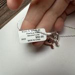 Interlocking Hearts Two Tone Pendant Crystal Necklace NWT $50 Kohl’s Silver Photo 5