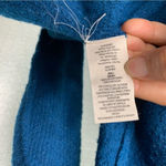 Free People teal cowl neck strawberry fields sweater size medium Photo 6