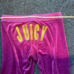 Juicy Couture  Magenta Velour Pants with Gold Detail XL Photo 1