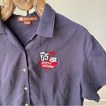 Harriton Big Boy Restaurants Uniform Short Sleeve Button Down Shirt Womens 2XL Blue Size XXL Photo 2